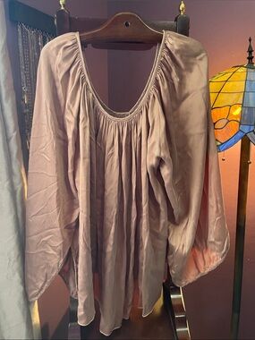 TAKEN BY J BOOKE SILK PEASANT BLOUSE